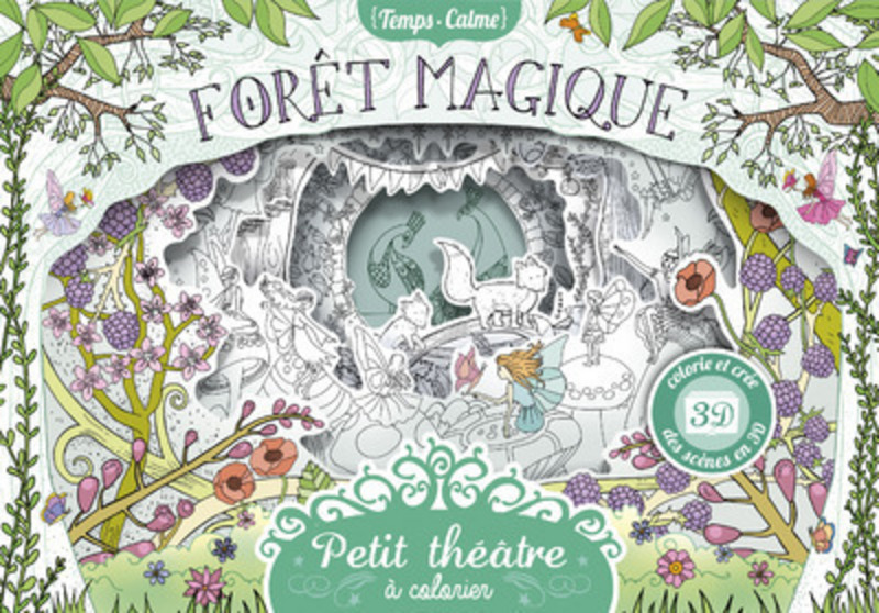 Petit théâtre à colorier - Forêt magique
